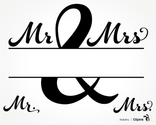 mr and mrs monogram