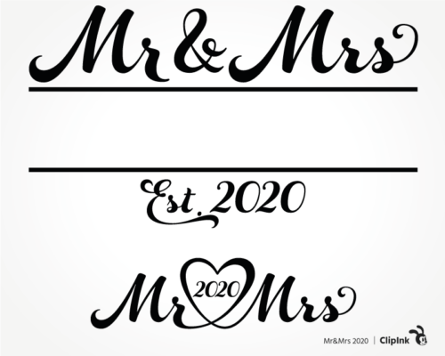 Mr and Mrs svg