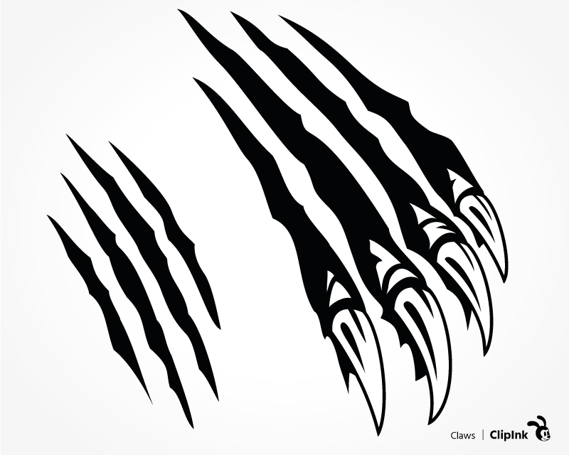 Claws svg, tiger claws svg | svg, png, eps, dxf, pdf | ClipInk