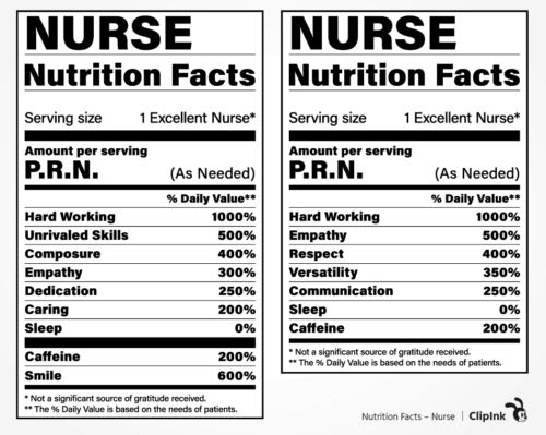 nutrition facts nurse