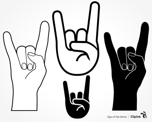 sign of the horns svg