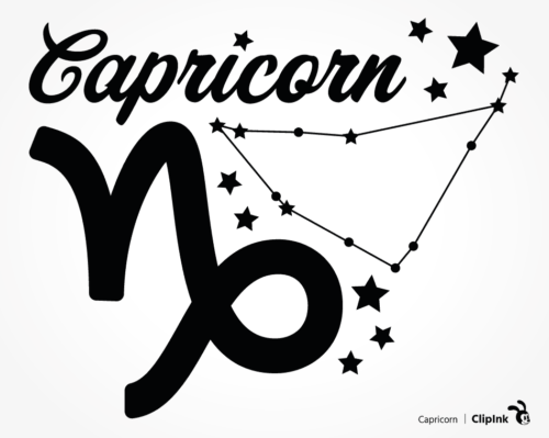 Capricorn svg, Astrology zodiac sign | svg, png, eps, dxf, pdf - ClipInk