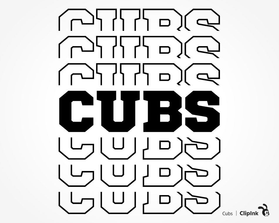 Cubs Retro Team Design, Team Apparel, Cubs Baseball File, Cubs Mascot,  Cricut / Sillhouette Files, svg, png