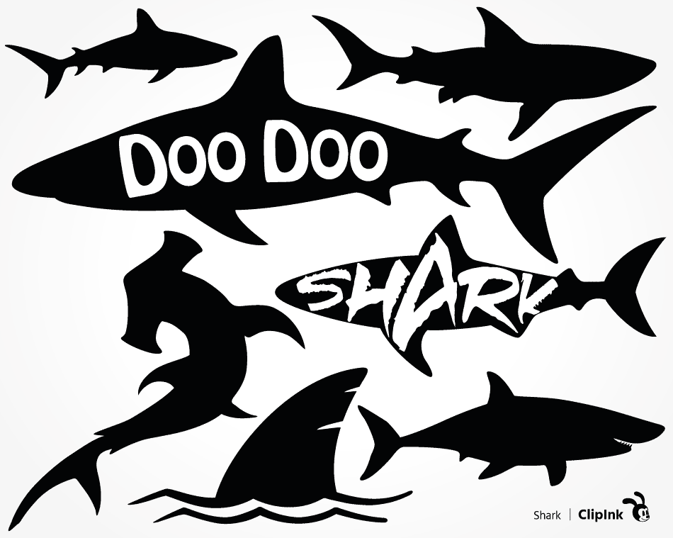 Download Shark svg, shark fish, doo doo saying | svg, png, eps, dxf ...