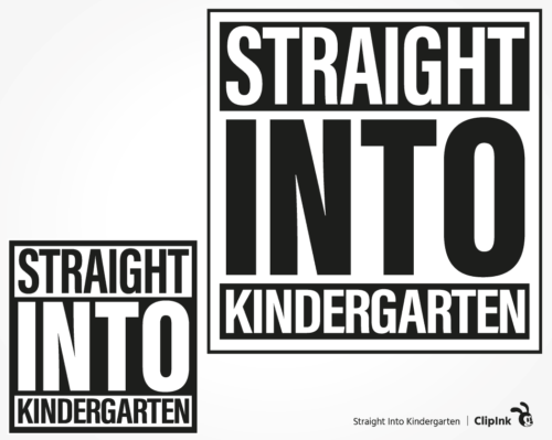 straight into kindergarten