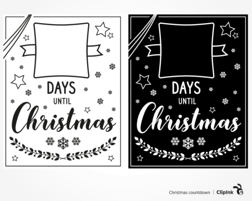 Days until Christmas svg